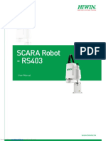 SCARA Robot - RS403: User Manual