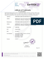 Certificat de Conformité Du L'inverter 01