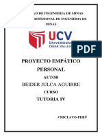 Proyecto de Empatia Personal