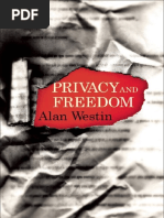 Privacy and Freedom by Alan F. Westin