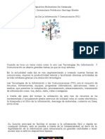 Republica Bolivariana de Venezuela Instituto Universitario Politécnico Santiago Mariño Tecnologías de La Información Y Comunicación (TIC)