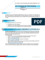 Science and Technology and Nation Building: Learning Experiences & Self-Assessment Activities (Saa)