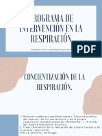 Programa de Intervención en La Respiración