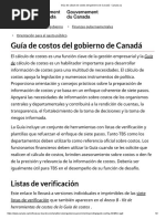 Guía de Cálculo de Costos Del Gobierno de Canadá - Canada - Ca