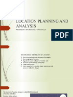 LOCATION PLANNING AND ANALYSIS MR Karganilla.