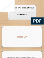 Lesson 1 Homogeneous and Heterogeneous Mixtures