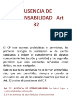 Ausencia de Responsabilidad Art 32