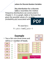 Probability Distribution For A Discrete Random Variable X