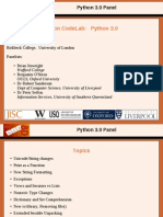 Python Codelab: Python 3.0