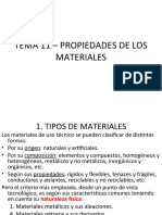 Tema 11 - Propiedades de Los Materiales