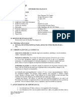 INFORME - PSICOLOGICO Wais IV