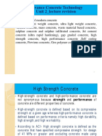 Advance Concrete Technology Unit 2 - Lecture Revision