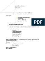 Guias y Actividades 3 y 4 Ingles 1 Año