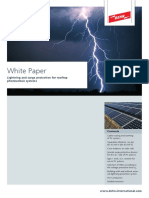 Lightning and Surge Protection For Rooftop Photovoltaic Systems