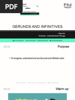 Inglés Profesional II - Clase #4 - GERUNDS AND INFINITIVES