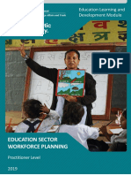 Education Sector Workforce Planning: Education Learning and Development Module