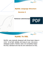 Learning MySQL Language Structure