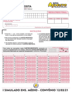 Cartão Resposta de Simulado - 2º Dia