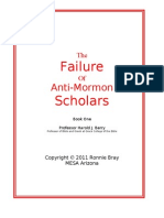 The Failure of Anti-Mormon Scholars - Harold J Berry