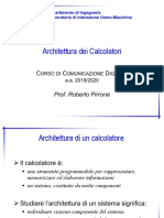 1.2 Architettura Del Calcolatore