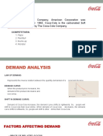 Coca-Cola, Microeconomics