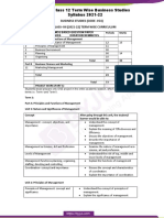 CBSE Class 12 Term Wise Business Studies Syllabus 2021 22