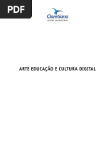 Apostila - Arte Educação e Cultura Digital