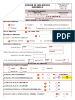 SIG PL 001 01 Informe de Simulacro de Emergencia