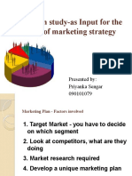 Segmentation Study-As Input For The Formulation of Marketing Strategy