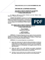 Reglamento para El Servicio Interior de Las Unidades Depend