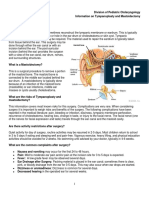 Tympanoplasty Handout