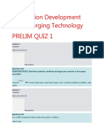 Application Development and Emerging Technology Prelim Quiz 1