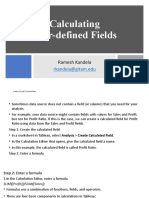 Calculating User-Defined Fields