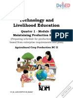 Technology and Livelihood Education: Quarter 1 - Module 5 Maintaining Production Record