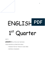 ENGLISH 5 - 1st Quarter