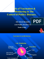 The Role of Vaccination & Lab Monitoring in The Control of Poultry Diseases.