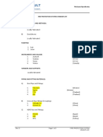 Fire Protection System Vendor List: Mechanical Specification