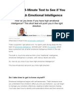 High Emotional Intelligence