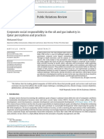 Corporate Social Responsibility in The Oil and Gas Industry in Qatar Perceptions and Practices