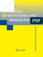 Elementary Dirichlet Series and Modular Forms