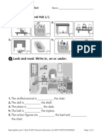 Look. Listen and Tick .: Level 1 Unit 8 Unit Test