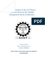 A Brief Notation On The 4G Wireless Networks Based On The Mobility Management and Its Architecture