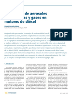 La Emisión de Aerosoles de Partículas y Gases en Motores de Diésel