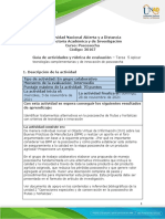 Guia de Actividades y Rúbrica de Evaluación - Tarea 5 - Aplicar Tecnologías Complementarias y de Innovación de Poscosecha