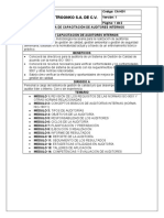 Capacitación Auditores Internos