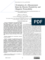 Design and Evaluation of A Measurement Procedure To Obtain The Electric Permittivity and The Magnetic Permeability