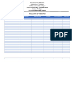 Orientation of Classes in The Opening of Classes Attendance Sheets