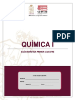 Primer Semestre. - Guía Didáctica Del Estudiante. - Química I