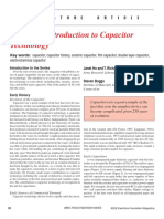 Historical Introduction To Capacitor Technology: F E A T U R E A R T I C L E