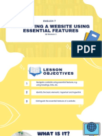 English 7 Q2 Mod 3 Navigating A Website Using Essential Features